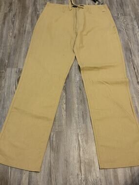 NWT Sean John Linen Blend Pants Men’s 36 Tan Khaki Drawstring Relaxed Fit Y2K